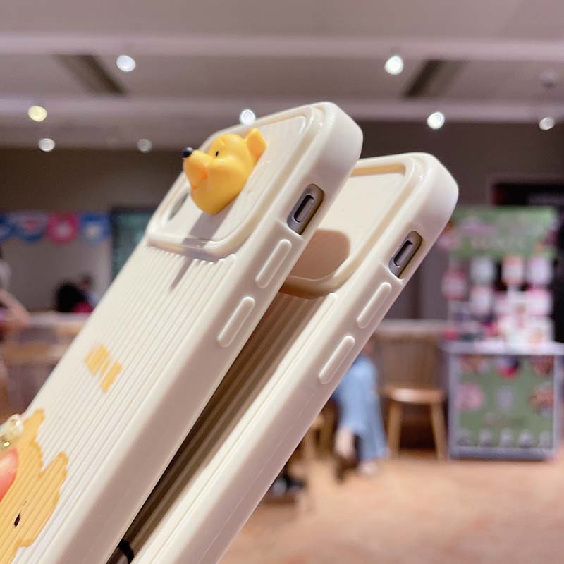 Ốp điện thoại TPU dẻo chống bụi chống sốc nắp trượt camera gấu/ mèo 3D cho IPHONE 7 8 PLUS X XS XR XSMAX 11 12 PRO MAX | BigBuy360 - bigbuy360.vn