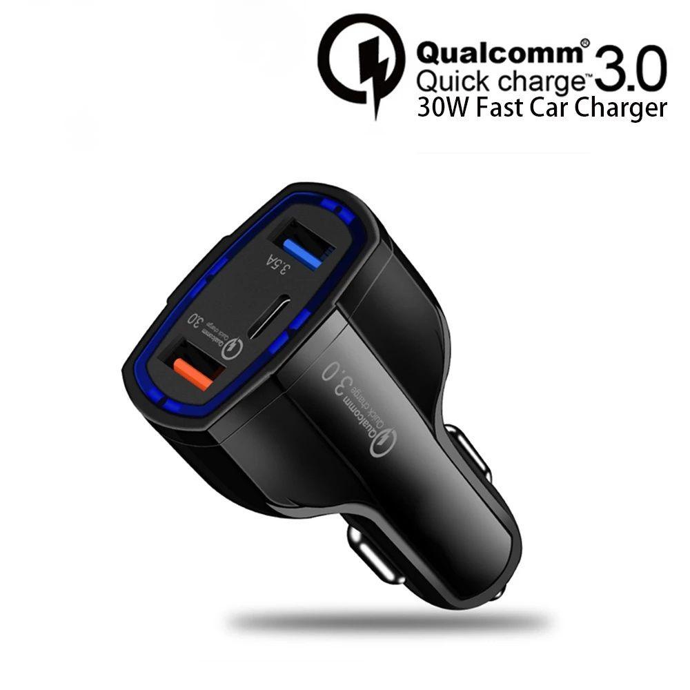 Củ Sạc Điện Thoại Trên Ô Tô 30W PD USB