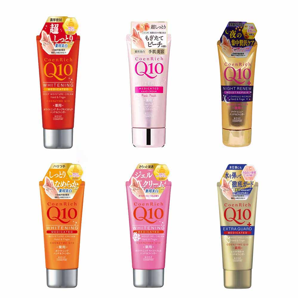 Kem Dưỡng Da Tay Q10 Kose Hand Cream Nhật Bản Giúp Làm Mềm Mịn, Trắng Sáng Tuýp 80g