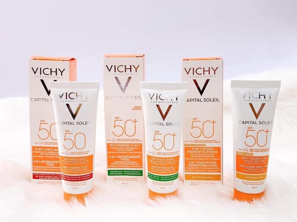 Kem chống nắng Vichy Capital Soleil 3in1 SPF50+ 50ml
