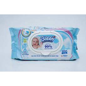 Khăn giấy ướt Bobby 100 miếng