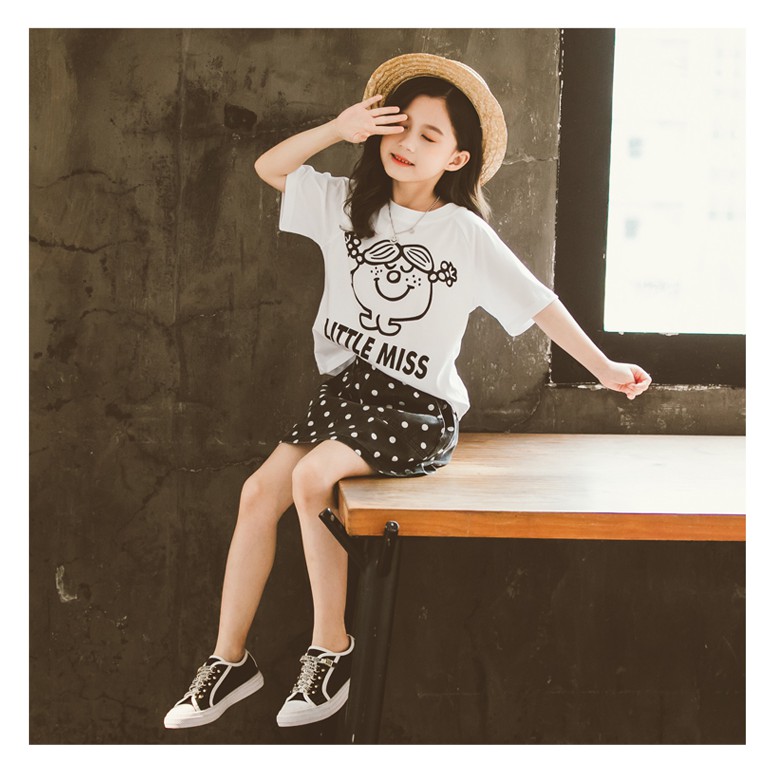 [xả kho] BV49⚡Size 16-23kg⚡set áo thun thô+váy kaki dày, kiểu Hàn⚡Thời trang trẻ Em hàng quảng châu freeship
