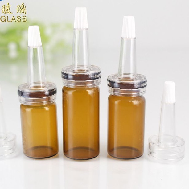 Lọ Chiết Serum ❤ TOP GIÁ RẺ ❤ Lọ thủy tinh 10ml chiết serum bộ 3 nút (nắp nhôm + nút nhựa + nút nhọn), phụ kiện du lịch