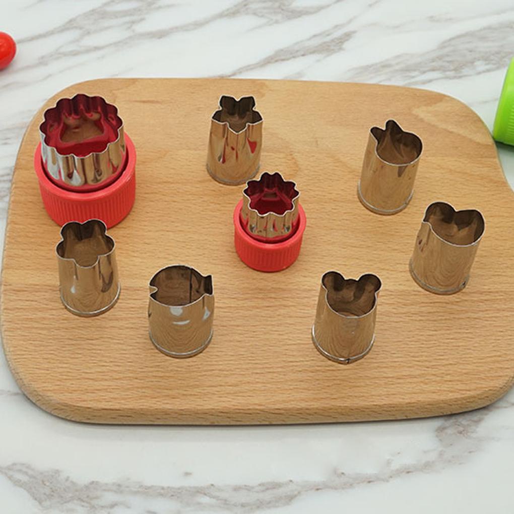 Set 3 / 8 Khuôn Tạo Hình Rau Củ Bằng Thép Không Gỉ