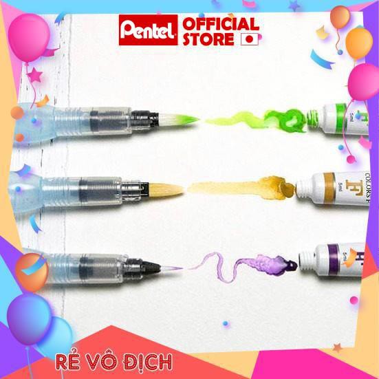 Pentel FRH | Cọ vẽ màu nước chuyên nghiệp | đầu mềm và dai chất lượng cao | thay thế cọ vẽ thông thường| Pentel Brushpen