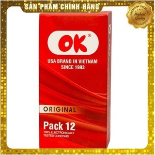 Bao cao su chất lượng cao hộp 12 chiếc OK