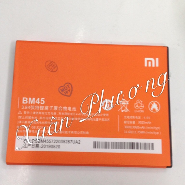 Pin Redmi Note 2 BM45