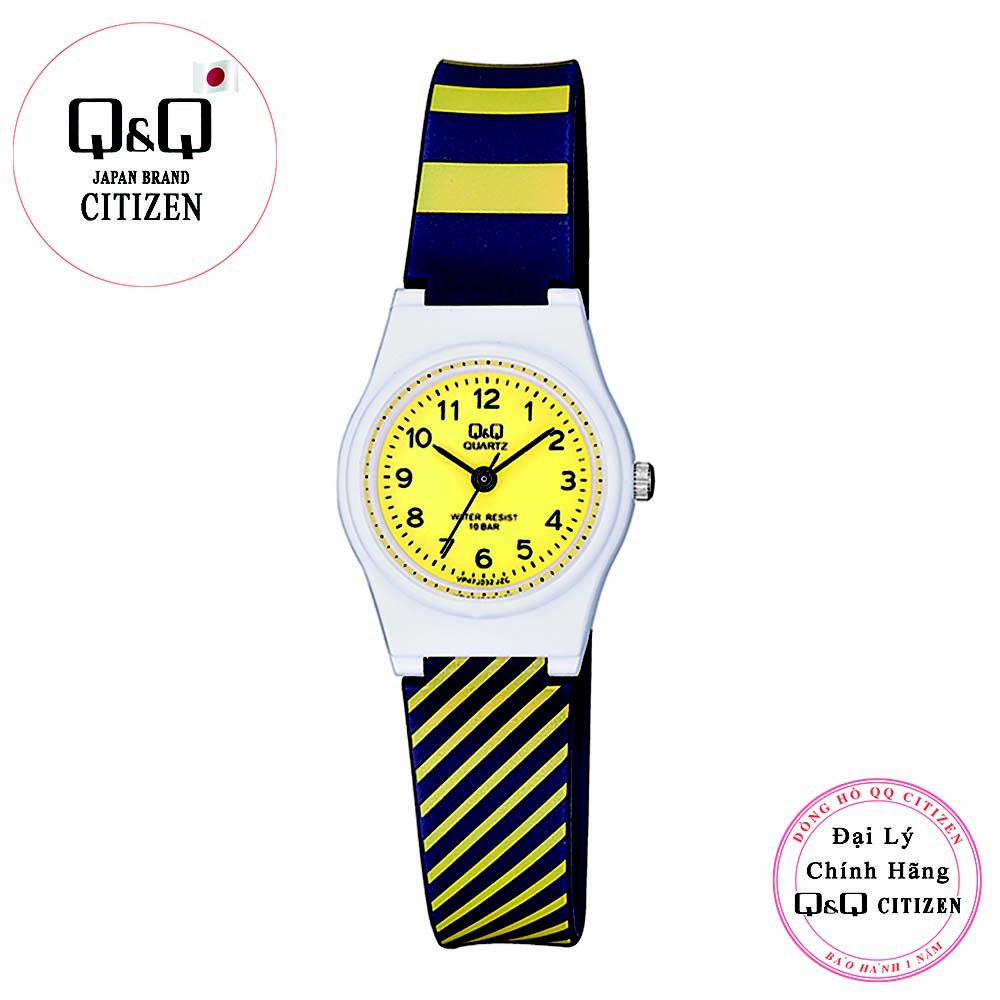 Đồng hồ nữ thời trang Q&amp;Q Citizen VP47J032Y dây nhựa thương hiệu Nhật Bản