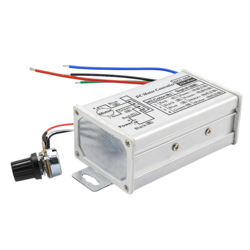 Bộ điều khiển tốc độ động cơ vô cấp DC 9-60V PWM 12V 24V 60V MAX 20A điều chỉnh độ rộng xung