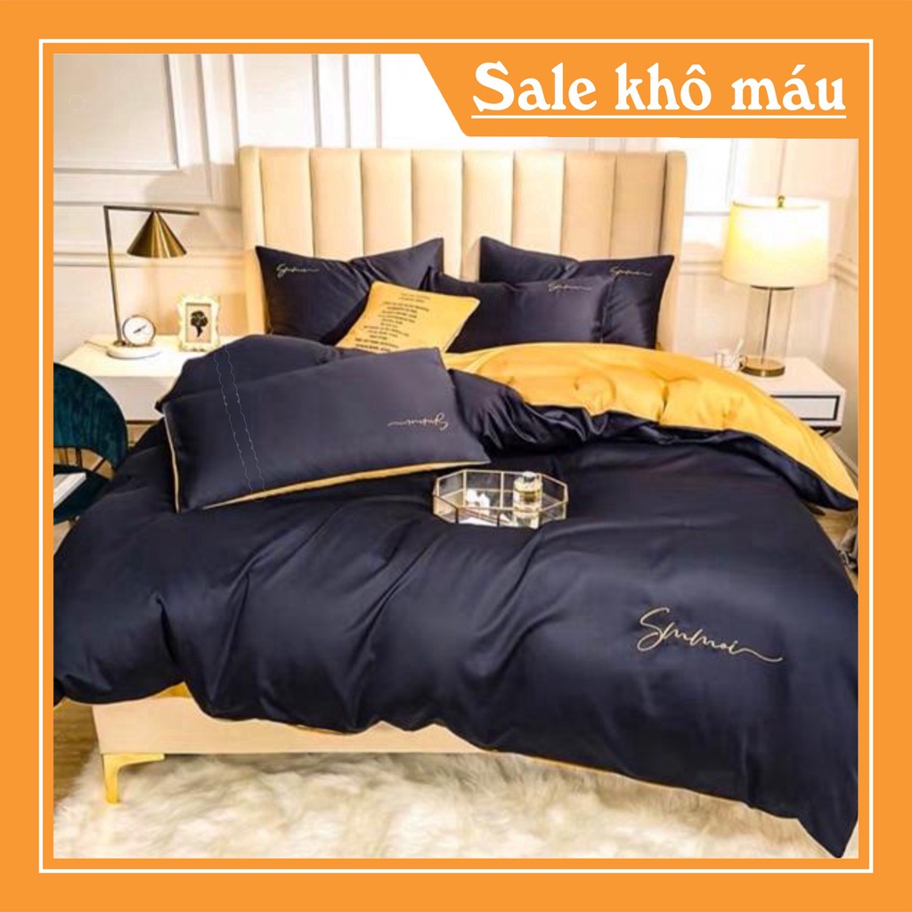 Bộ chăn ga gối LỤA TENCEL SUMOI cao cấp cho mọi loại nệm miễn phí bo chun mọi kích thước | BigBuy360 - bigbuy360.vn