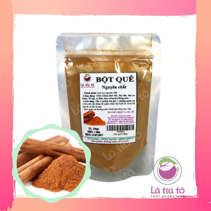 BỘT QUẾ NGUYÊN CHẤT 100gr - LÁ TÍA TÔ