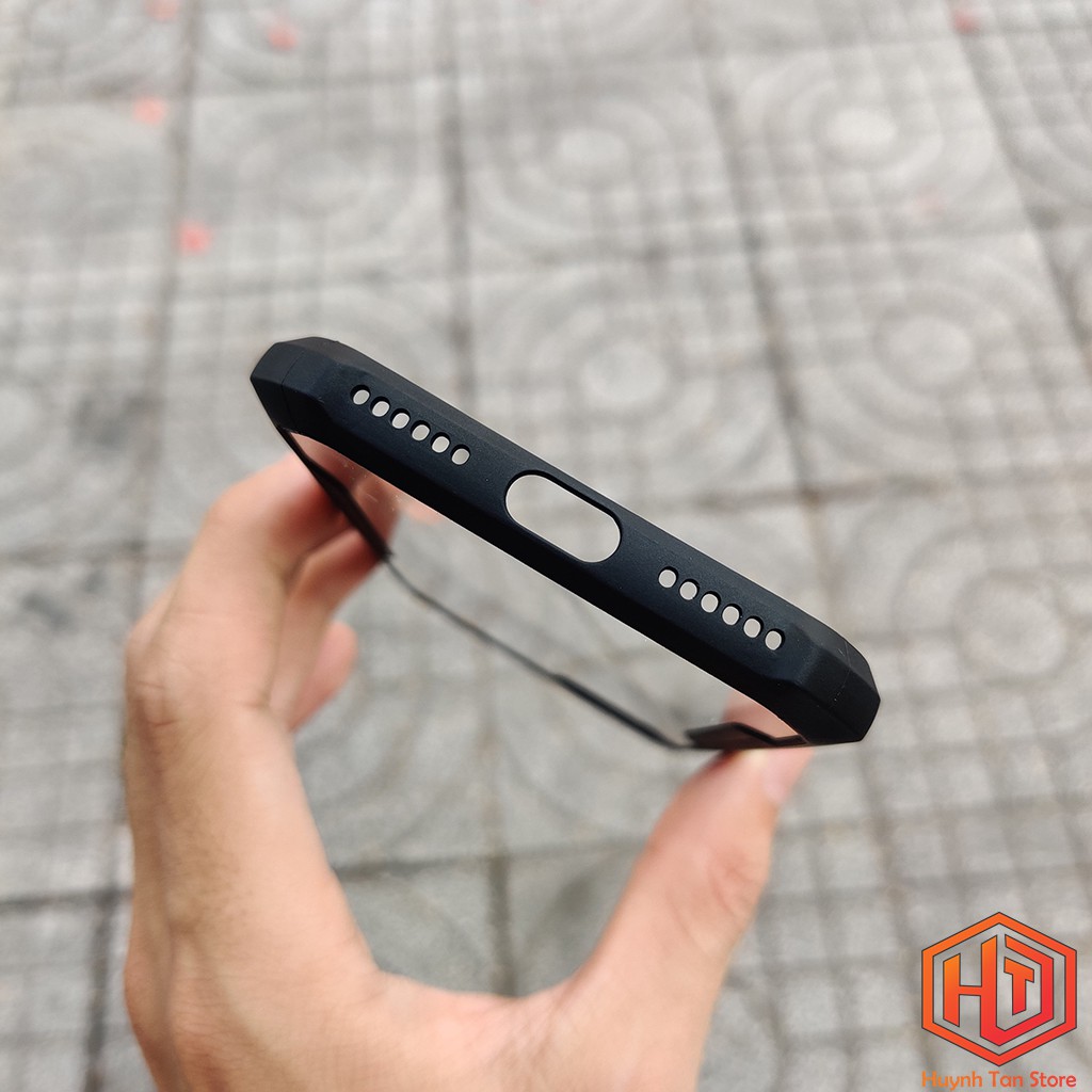 Ốp lưng Iphone 7 / 8 / SE 2020 chống sốc XUNDD trong suốt viền đen bo camera