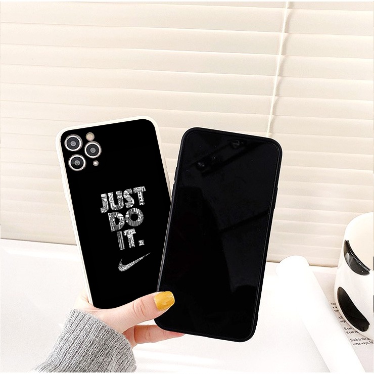 Ốp Lưng iPhone 8 Plus ỐP JUST DO IT iphone Case vuông cạnh ốp iphone đủ mã 6/7/8/Plus/X/Xr/11/Pro/Max/12/13/13promax