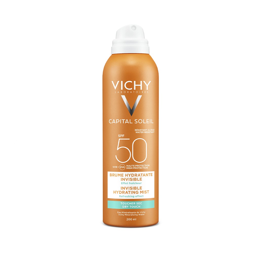 [DATE 10/2022] Xịt chống nắng toàn thân Vichy Ideal Soleil Invisible Hydrating Mist SPF50 (200mL)