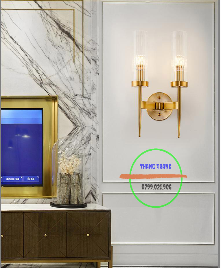 Đèn Gắn đèn vách Tường Cao Cấp Trang Trí Cổ Điển decor - Tặng Kèm Bóng Led E14