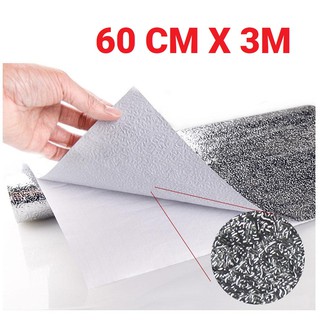 Decal bạc dán bếp tráng tôn cách nhiệt loại 3m, không thấm nước, dễ lau chùi