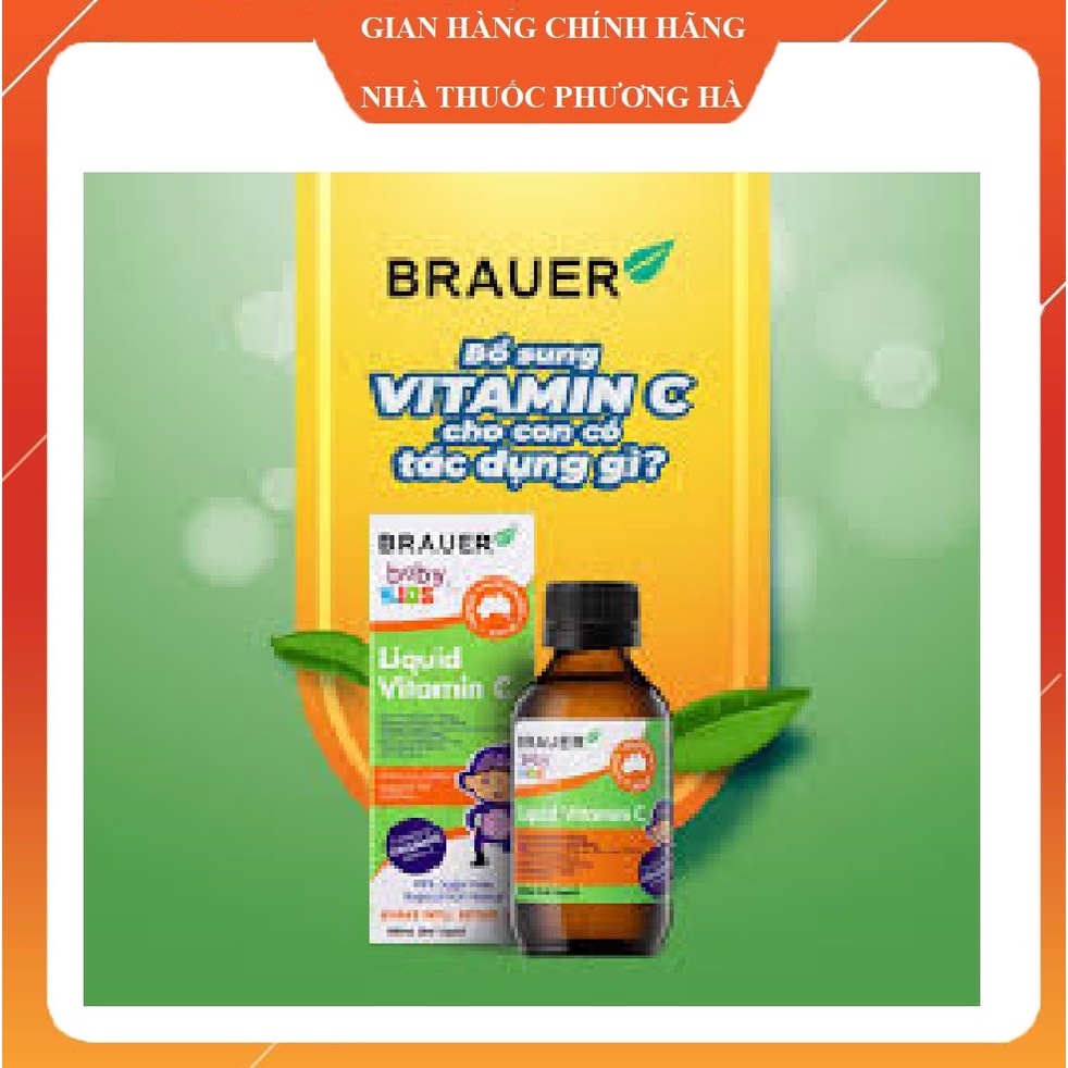 Brauer Liquid Vitamin C. Bổ sung Vitamin C tăng đề kháng cho trẻ