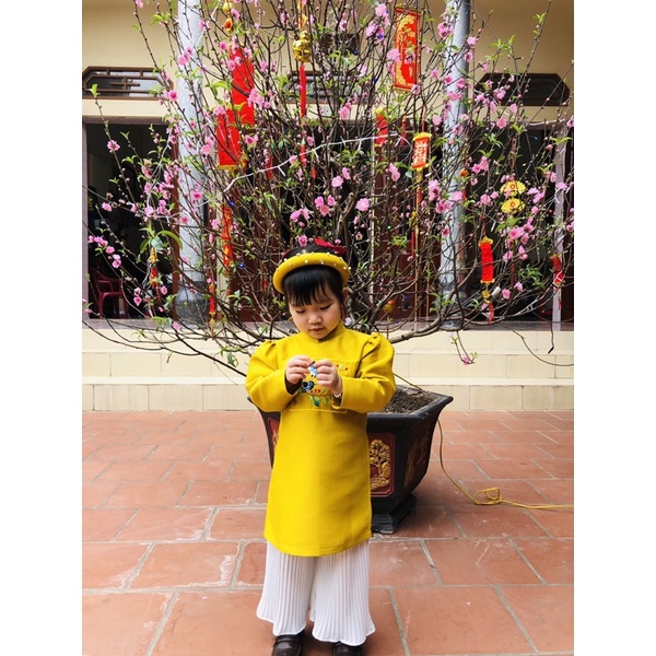 Áo dài cho bé 14-20kg PASS