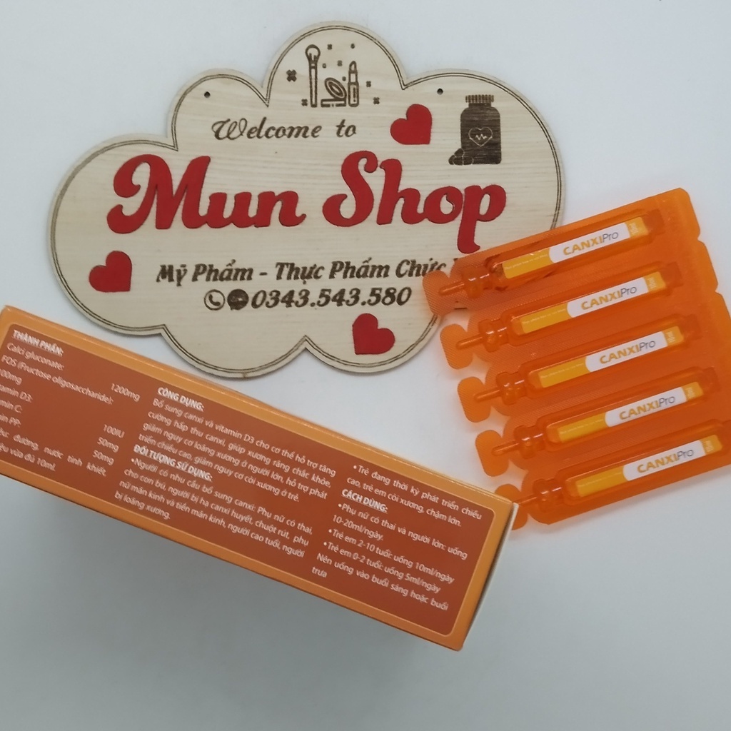 CanxiPro - Bổ sung Canxi và Vitamin hộp 20 ống