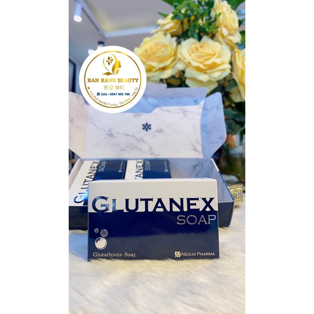 Xà phòng tắm trắng giảm thâm nách, bẹn, khửu tay, đầu gối dưỡng ẩm và mịn da Glutanex