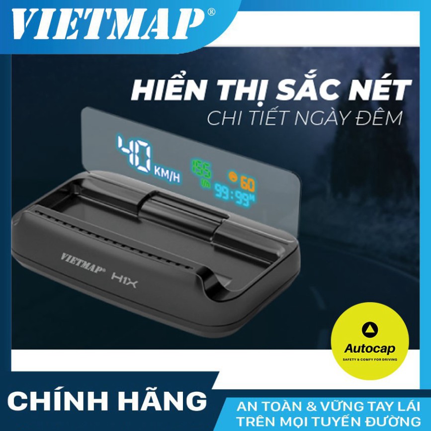 VIETMAP HUD H1X - Màn Hình Hiển Thị Thông Tin Xe Hơi