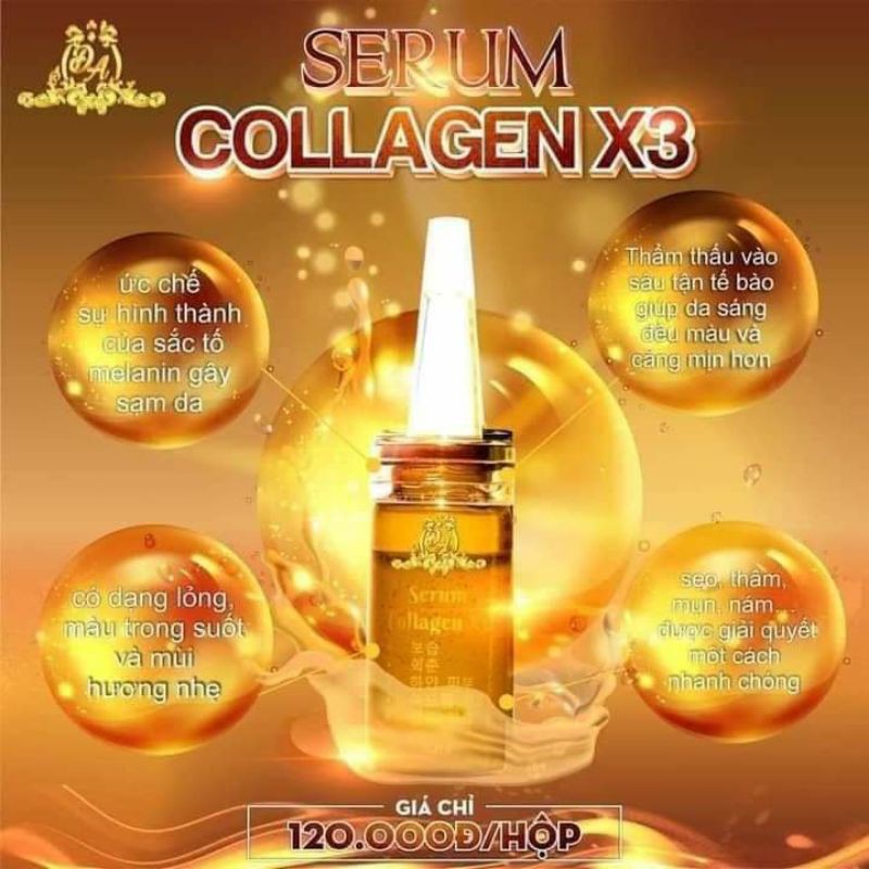 serum collagen x3 mỹ phẩm Đông Anh chính hãng
