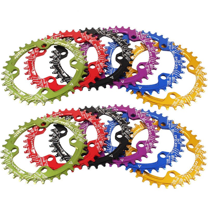 Narrow Wide Chainring Mountain Bike 104BCD 32T 34T 36T 38T 40T Crankset Tooth Plate Parts