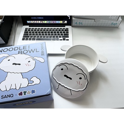 Tô úp mì ăn liền hình Chó Bạch Tuyết Shin Cậu Bé Bút Chì