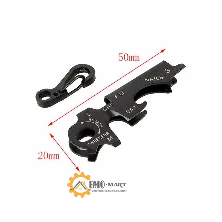 Móc chìa khóa đa năng 8 trong 1 Keytool ⚡️𝐅𝐑𝐄𝐄 𝐒𝐇𝐈𝐏⚡️ Thép hóa cao cấp chống rỉ