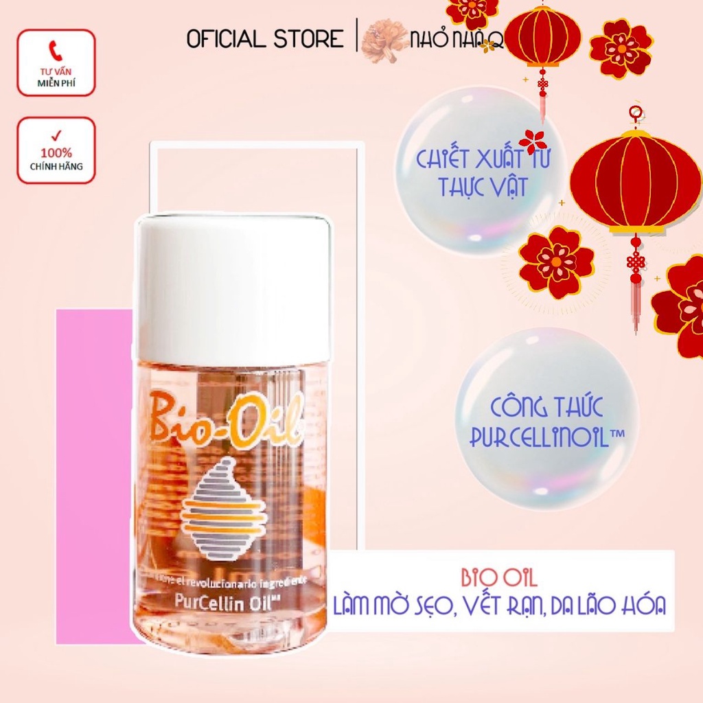 DẦU BIO OIL mờ RẠN DA, Sẹo, lão hóa da 25ml, 60ml, 125ml, 200ml