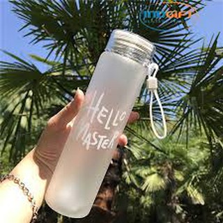 Bình Nước Thủy Tinh Hello Master 480 ml