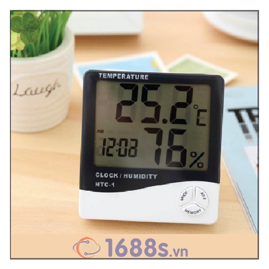 Hiển thị nhiệt độ + độ ẩm HTC-1 - 1688s.vn