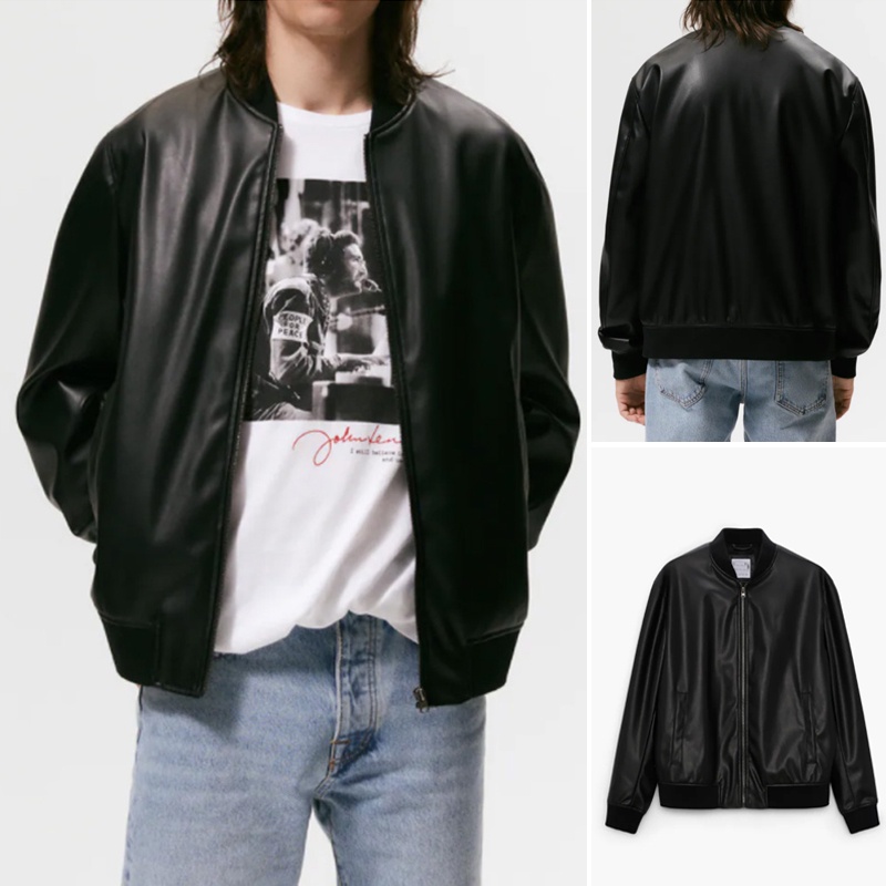 ÁO KHOÁC BOMBER DA ZARA MAN MÀU ĐEN - 8281/650