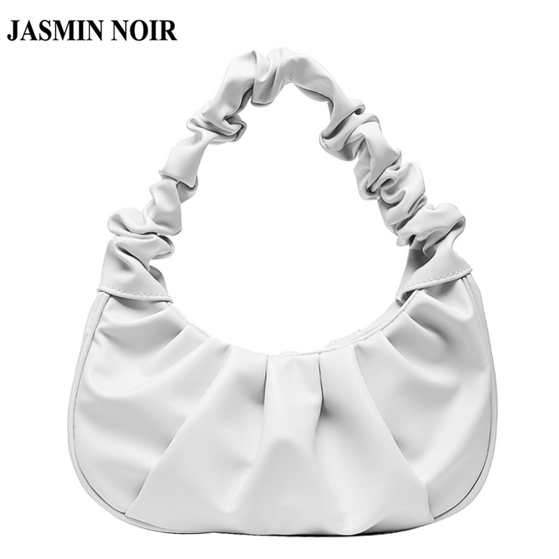 Túi Xách JASMIN NOIR Đeo Vai Màu Sắc Ngọt Ngào Thiết Kế Nhún Xếp Ly Thời Trang Cho Nữ