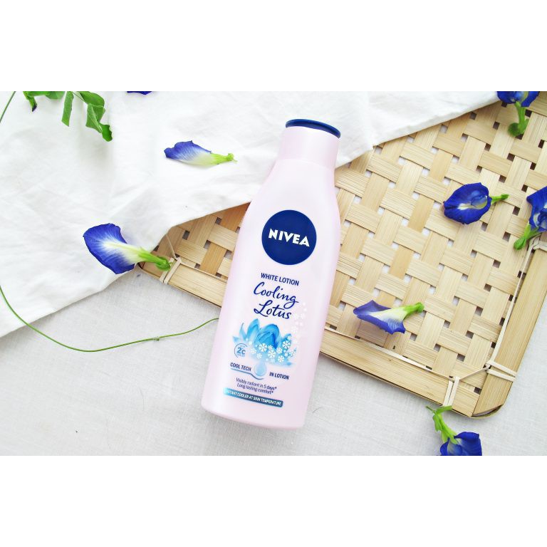 Sữa Dưỡng Thể Nivea Extra White Cooling Lotus Dưỡng Trắng Dịu Mát 200ml