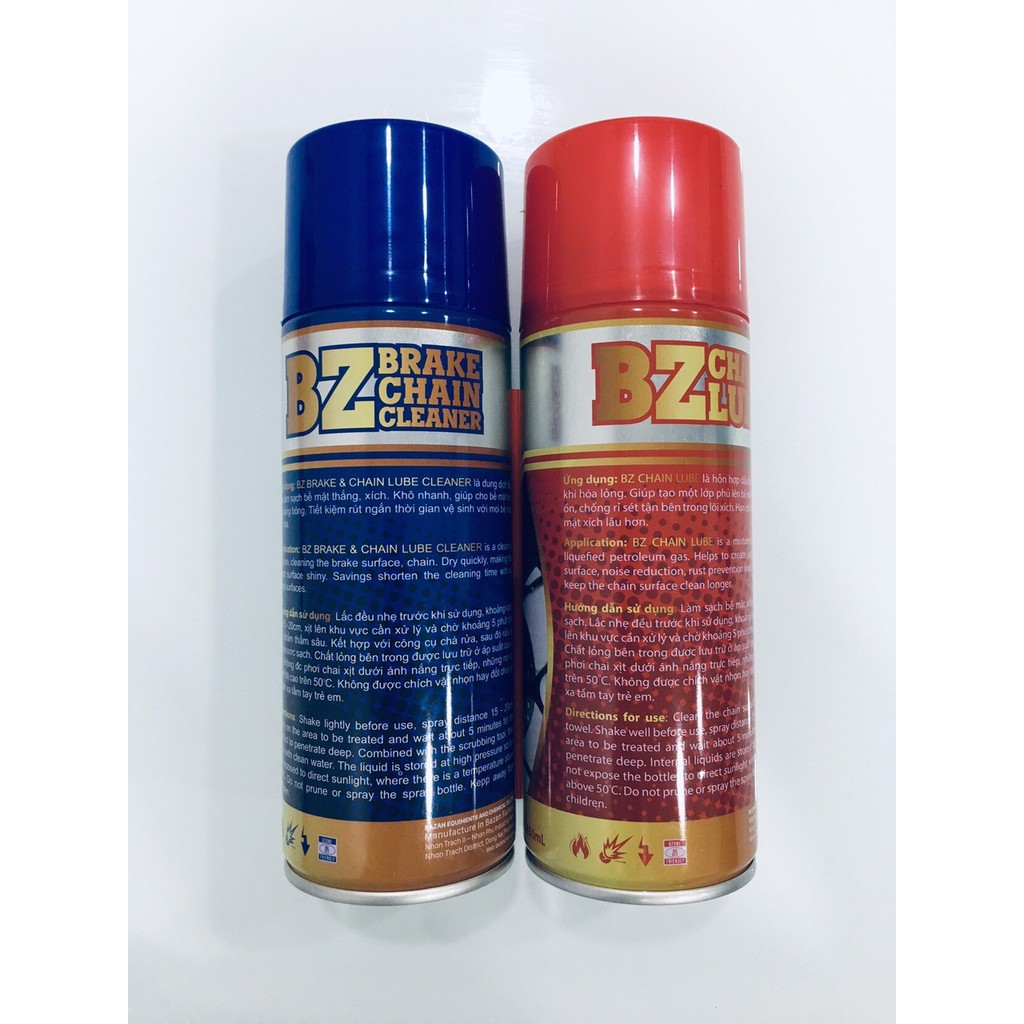 Combo vệ sinh sên, dưỡng sên BZ Chain Lube – Tặng bàn chải 3D và khăn lau sên 3M