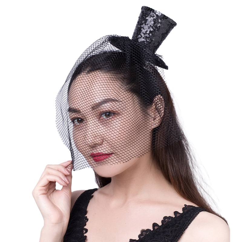 Mạng Che Mặt Phẳng Đính Kim Sa Lấp Lánh Dùng Hóa Trang Tiệc Tùng / Lễ Hội