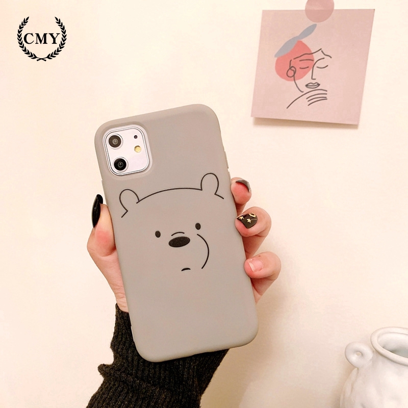 Ốp điện thoại họa tiết gấu hoạt hình cho iPhone11/11Pro 11Pro Max X XR XS XS MAX 7 8 Plus SE | BigBuy360 - bigbuy360.vn