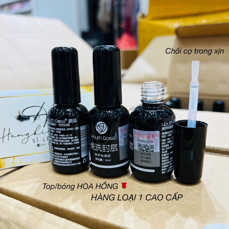 BASE - TOP - CỨNG MÓNG HOA HỒNG LOẠI 1 CHỔI TRONG
