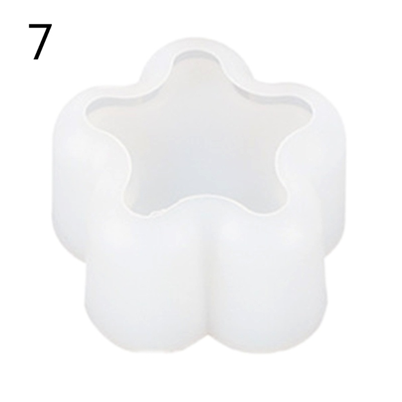 Khuôn Silicone Làm Chậu Hoa Hình Học / Ngôi Sao / Hình Học Độc Đáo Diy