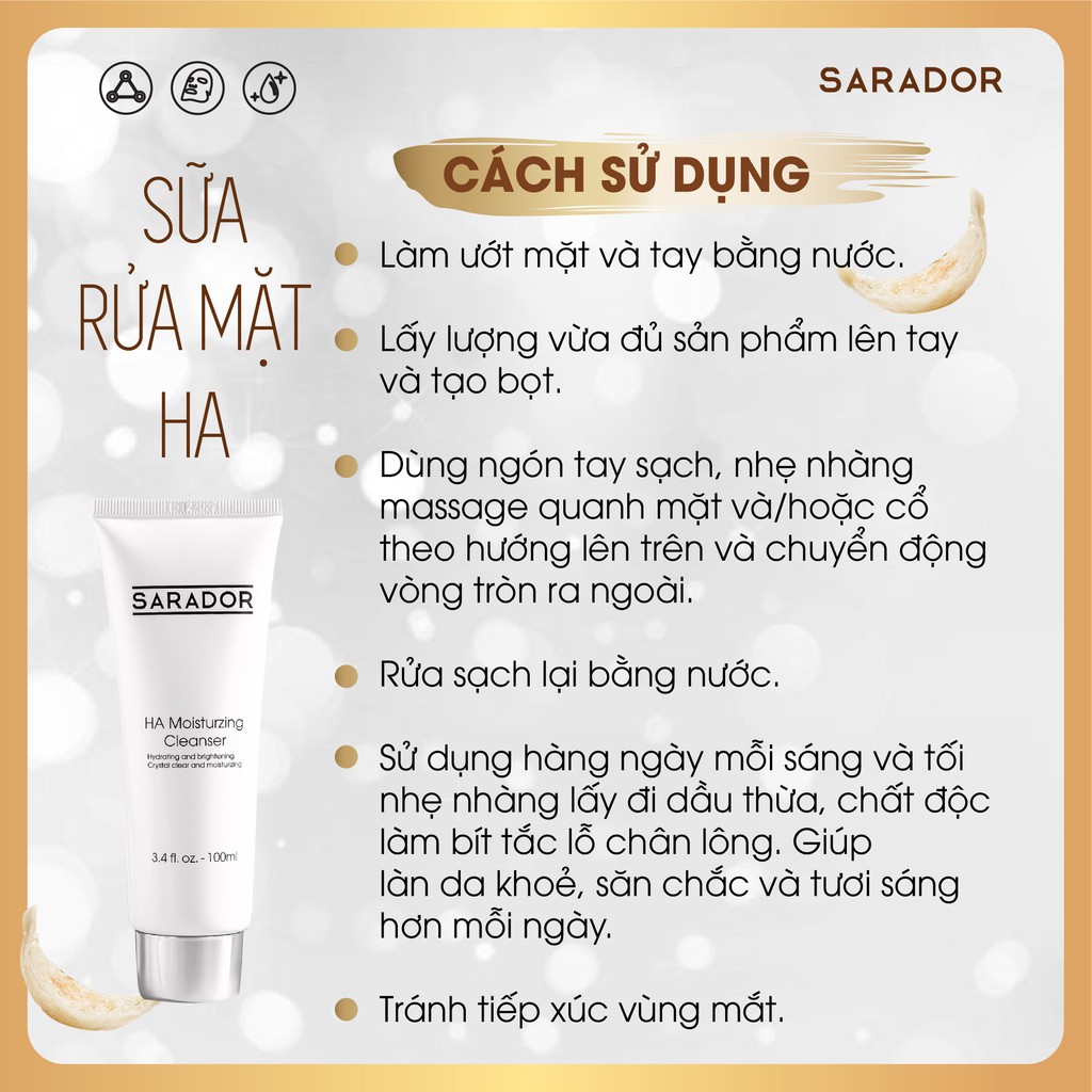 Sữa rửa mặt HA Sarador | BigBuy360 - bigbuy360.vn