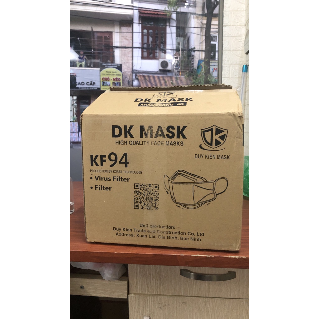 10 Khẩu Trang KF94 4D Mask nhiều màu Công Nghệ Hàn Quốc Chống ô nhiễm không khí DKMASK