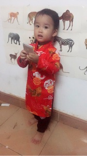 Áo dài cho bé trai