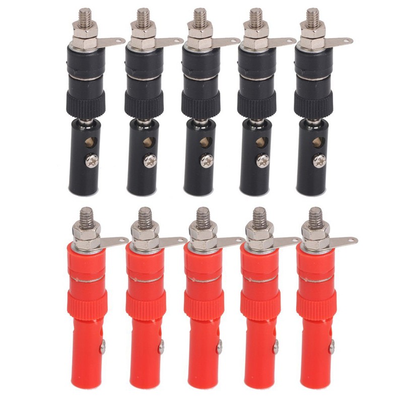 Jack bắp chuối đen đỏ 4mm chuyên dụng cho loa