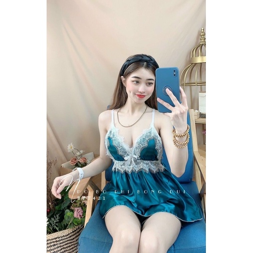 Đồ Ngủ Sexy- Bộ Ngủ 2 Dây Không Mút Form 30-55kg