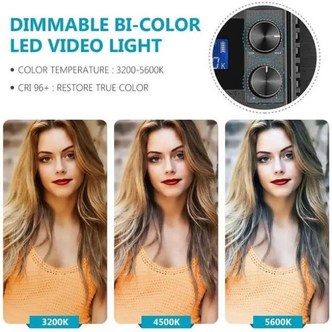 Bộ 3 đèn led Bicolor Neewer NL660S