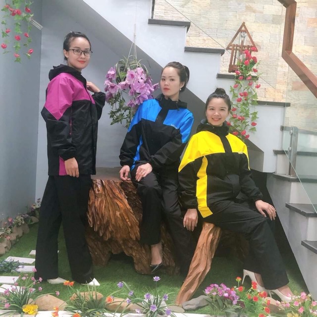 ÁO MƯA BỘ CHỐNG THẤM CAO CẤP 2 LỚP SAKURA
