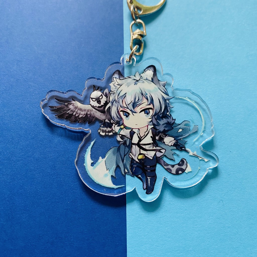 ( mica trong acrylic ) Móc khóa in hình ARKNIGHTS anime chibi game trang trí trưng bày xinh xắn dễ thương