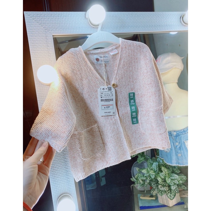 Áo cadigan hồng zara