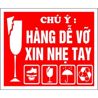 100 tem dán HÀNG DỄ VỠ